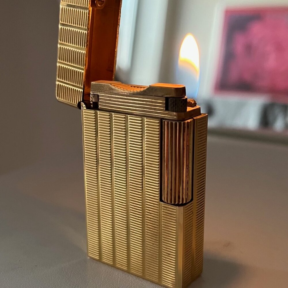 Vintage gold-plated ST Dupont Ligne 1 Lighter